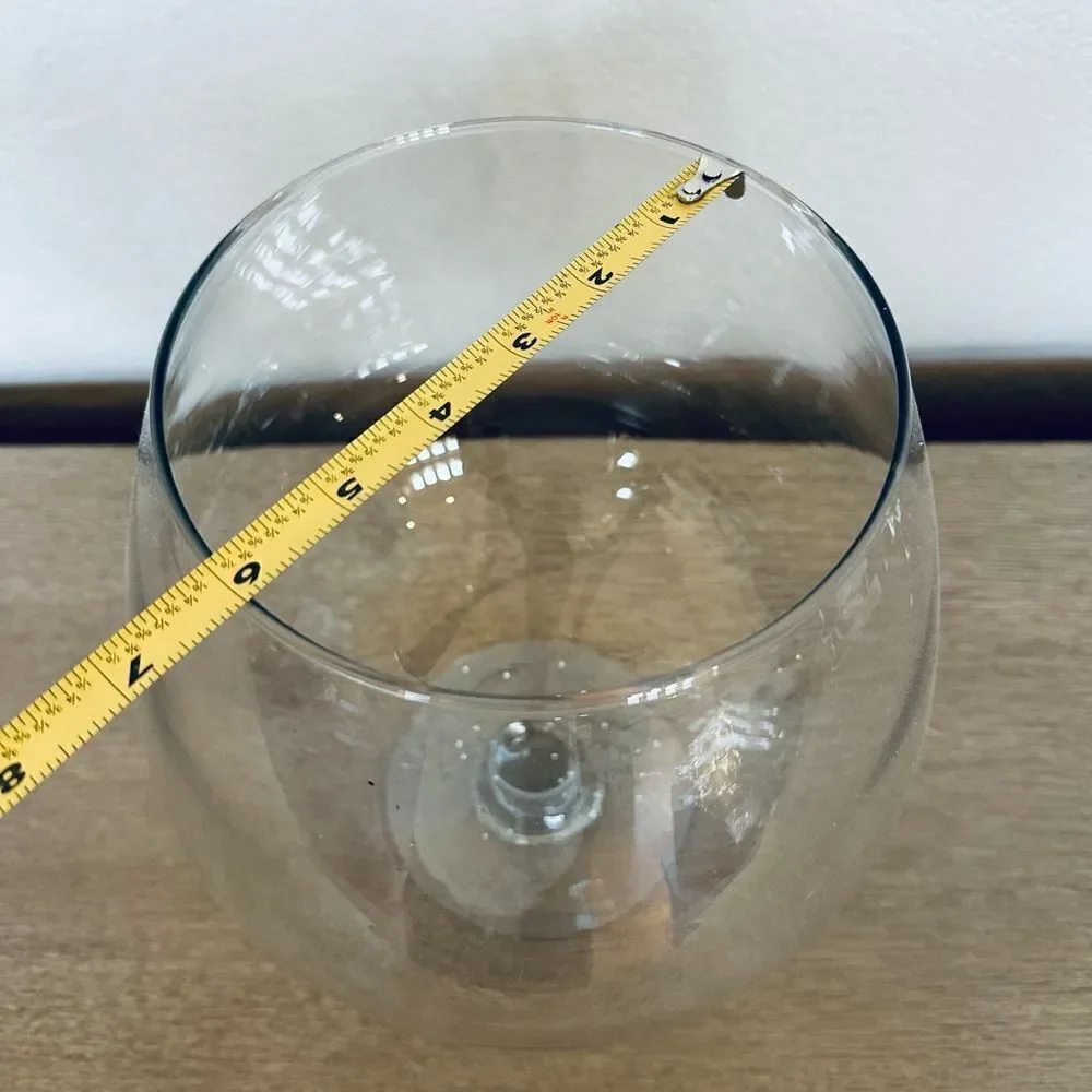 Glass Fishbowl Decor Cocktail Wine Serving Bowl